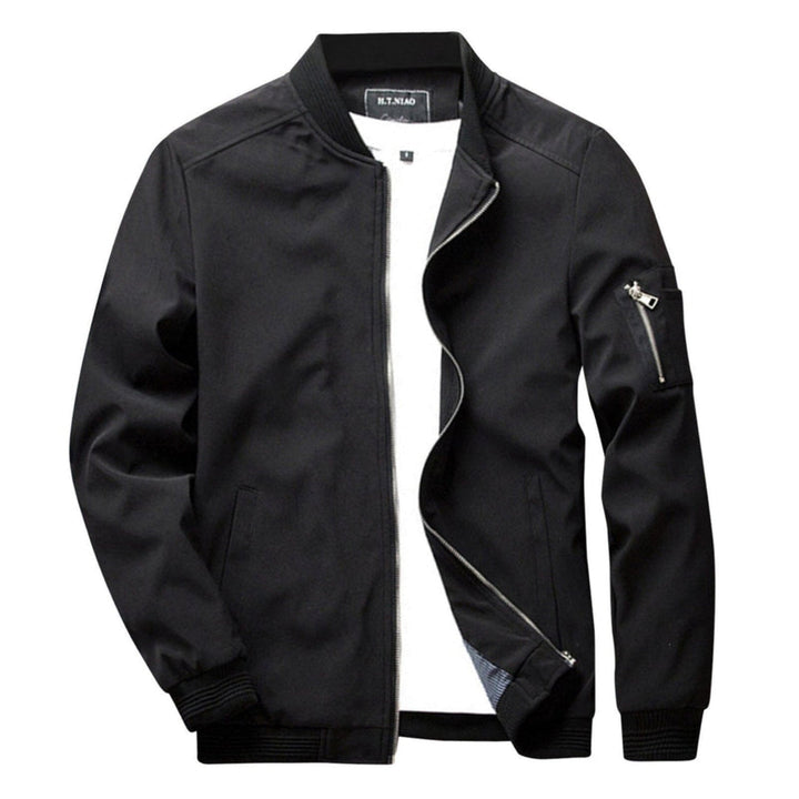 Lightweight Zip-Up Jacket for Men with Practical Pocket