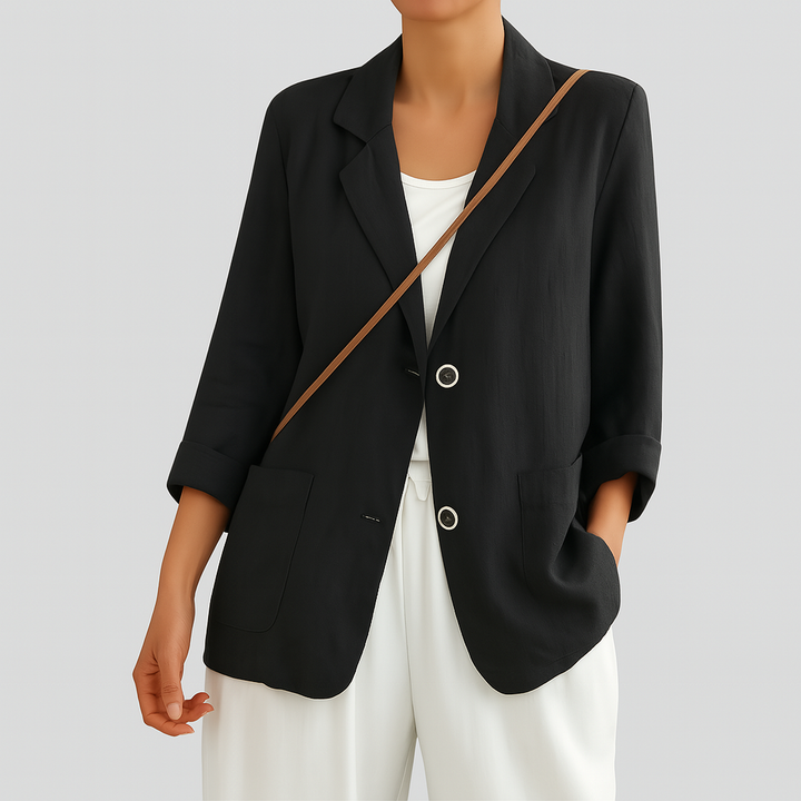 Relaxed Fit Natural Fibers Blazer