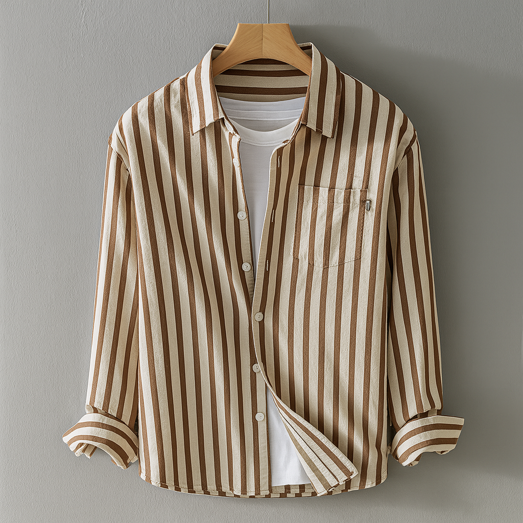 Casual Long Sleeve Style with Chest Pocket