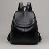 Anti-Theft Leather Backpack for Stylish Women