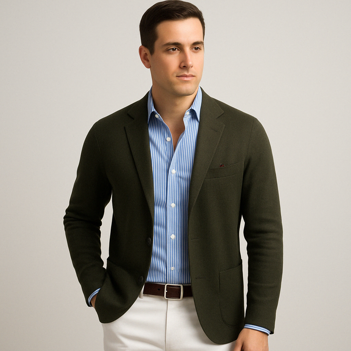 Stylish Men's Blazer with Casual Flap Pockets – Timeless Design, Modern Twist