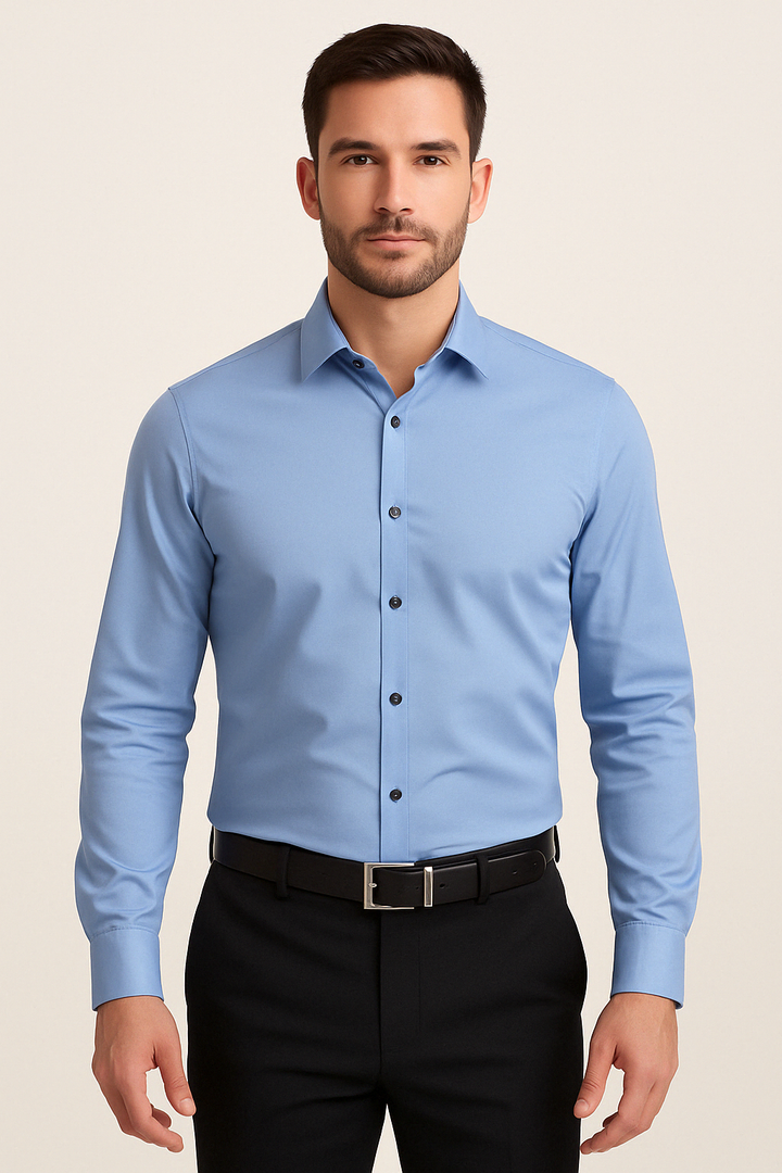 Stretch Non-Iron Men's Shirt – Effortless Style and Comfort