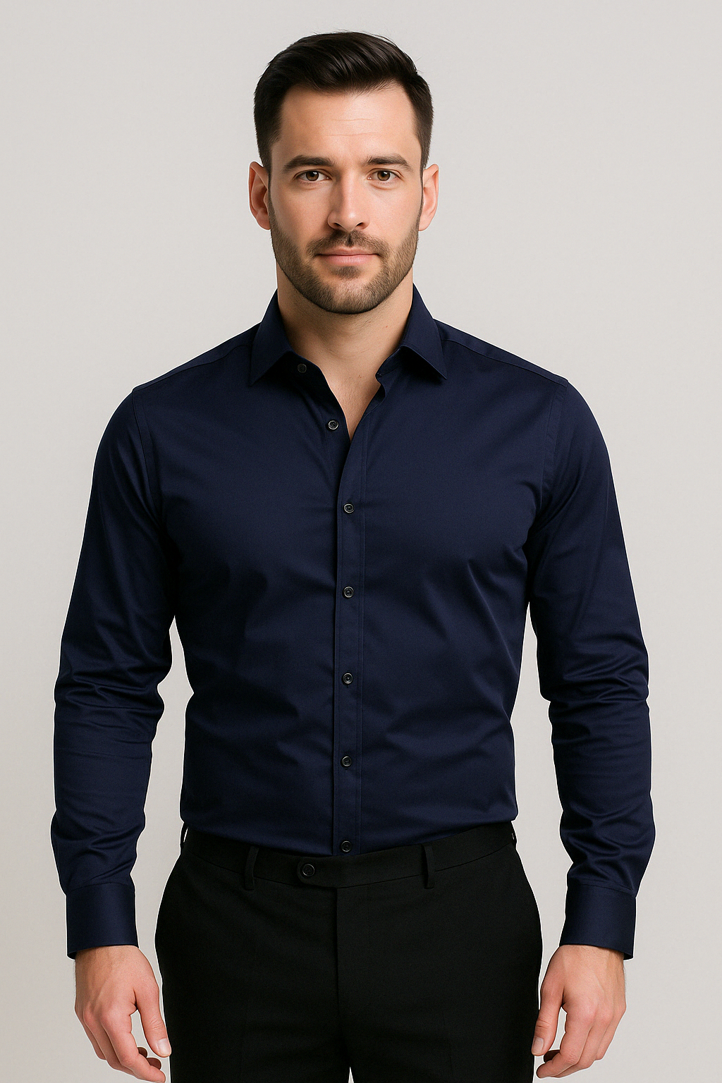 Stretch Non-Iron Men's Shirt – Effortless Style and Comfort