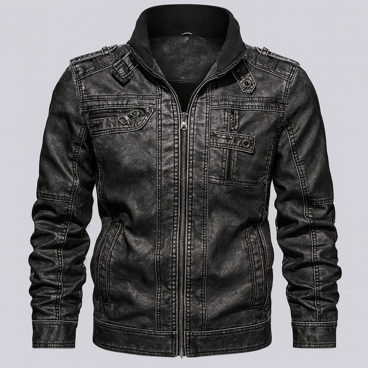Men’s Leather Motorcycle Jacket – Rugged Style Meets Timeless Function