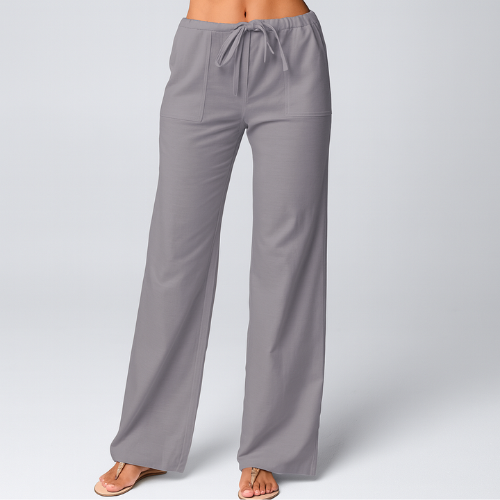 Women's Cotton Linen Wide Leg Pants
