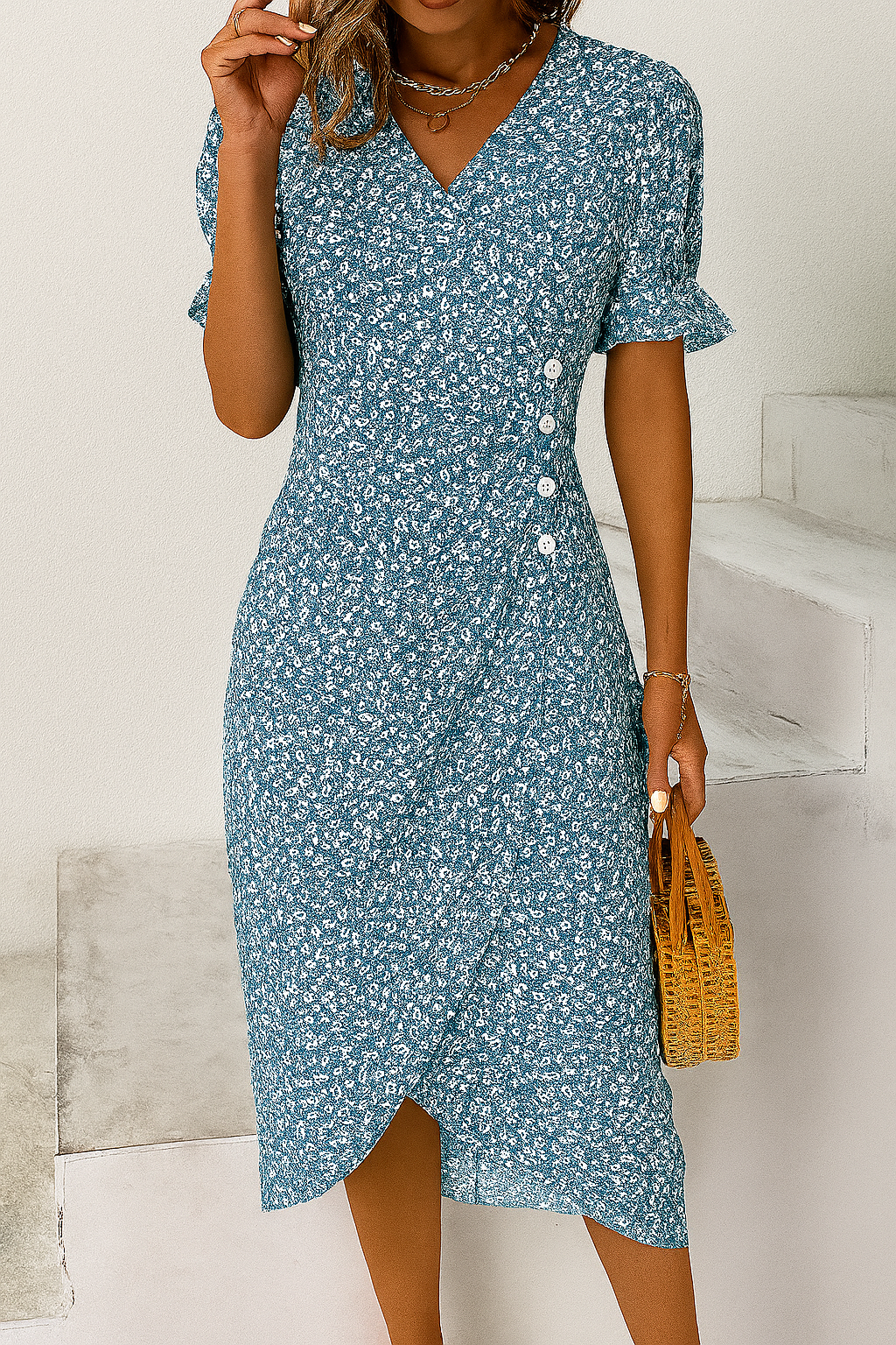 Women’s Lightweight Cotton Blend Maxi Dress