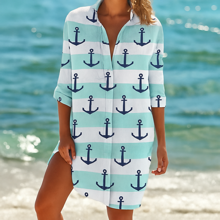 Women's Boho Flowy Lightweight Fabric Short Dress