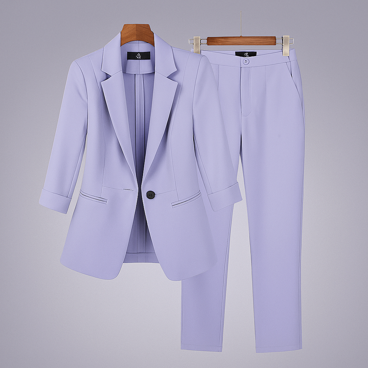 Women’s Formal Suit Set with Blazer and Pants