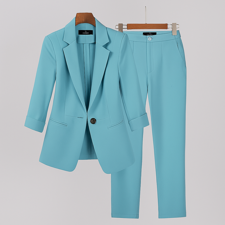 Women’s Formal Suit Set with Blazer and Pants