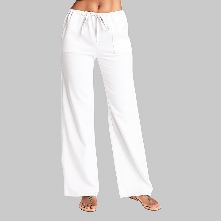 Women's Cotton Linen Wide Leg Pants