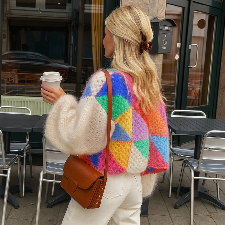 Women’s Striped Open Front Cardigan