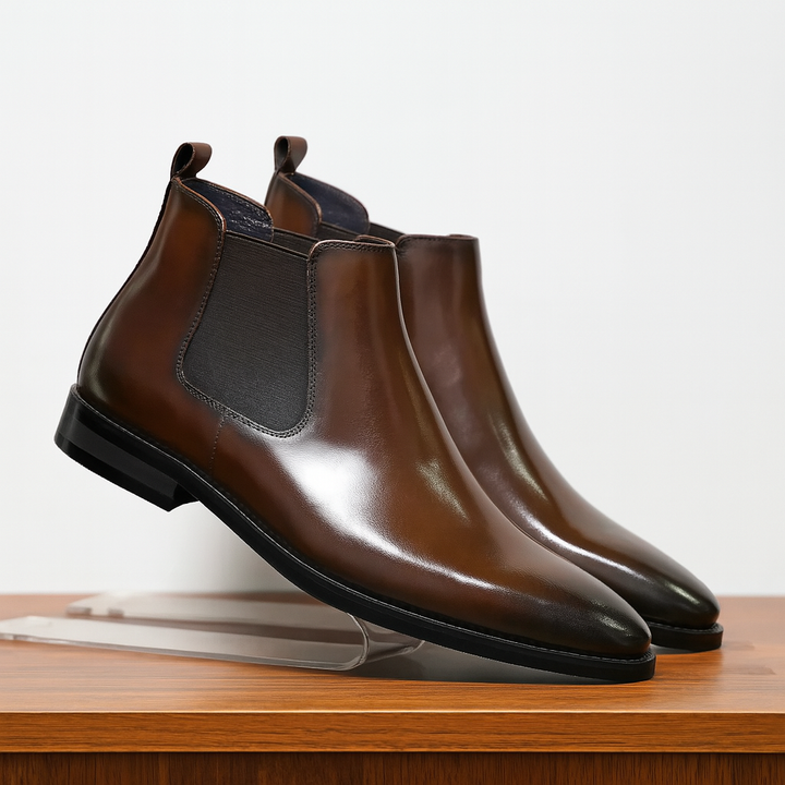Genuine Leather Chelsea Boots