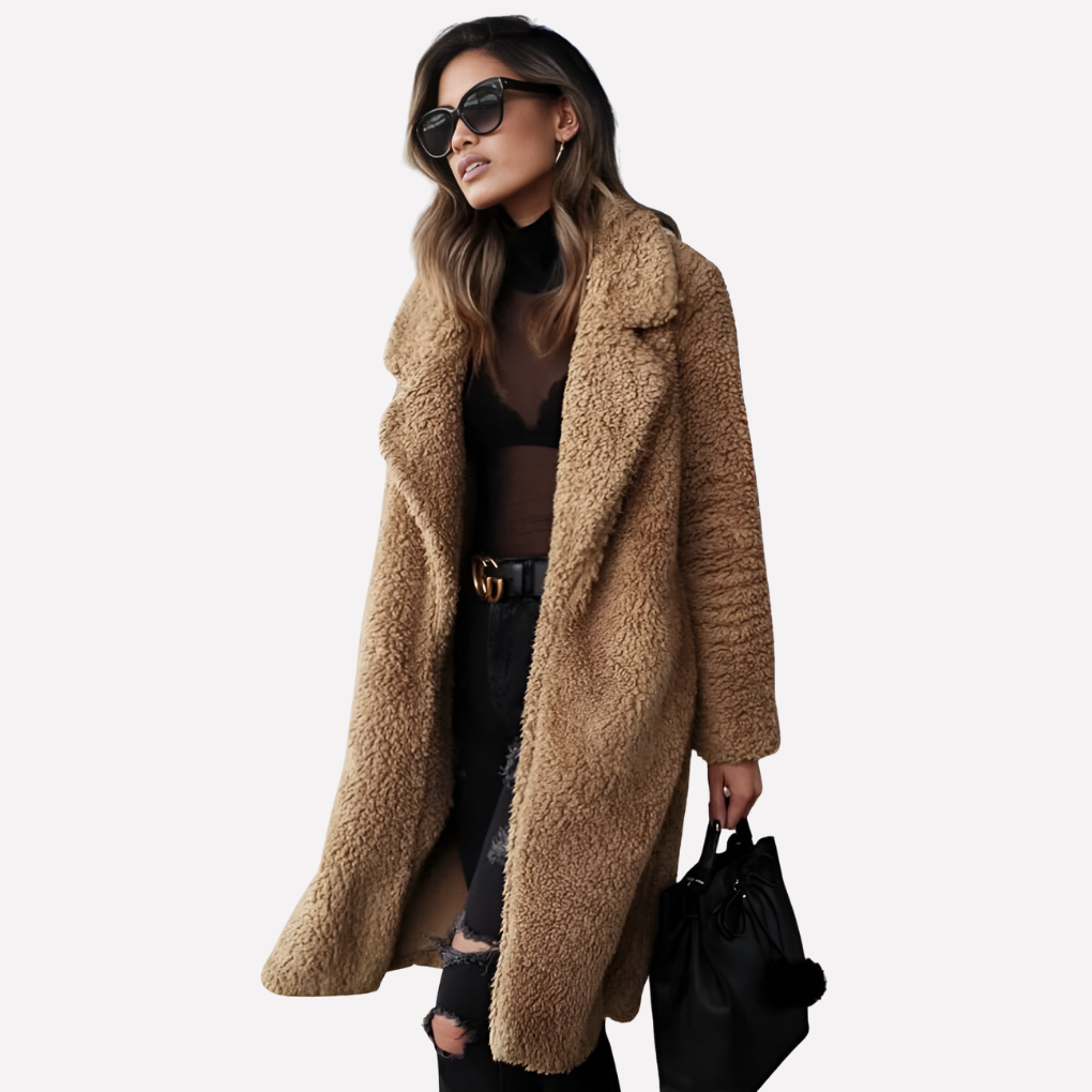 Women’s Long Teddy Coat