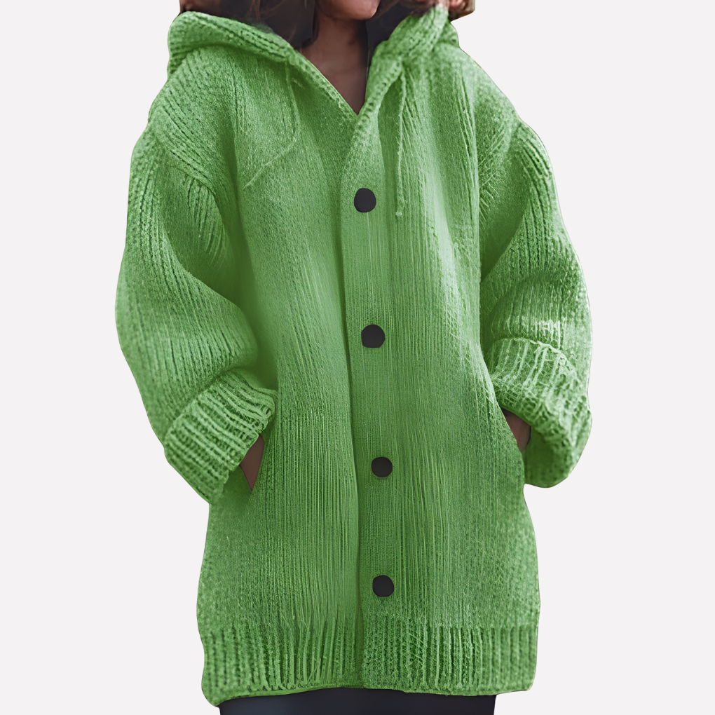 Women’s Hooded Cardigan with Long Cut
