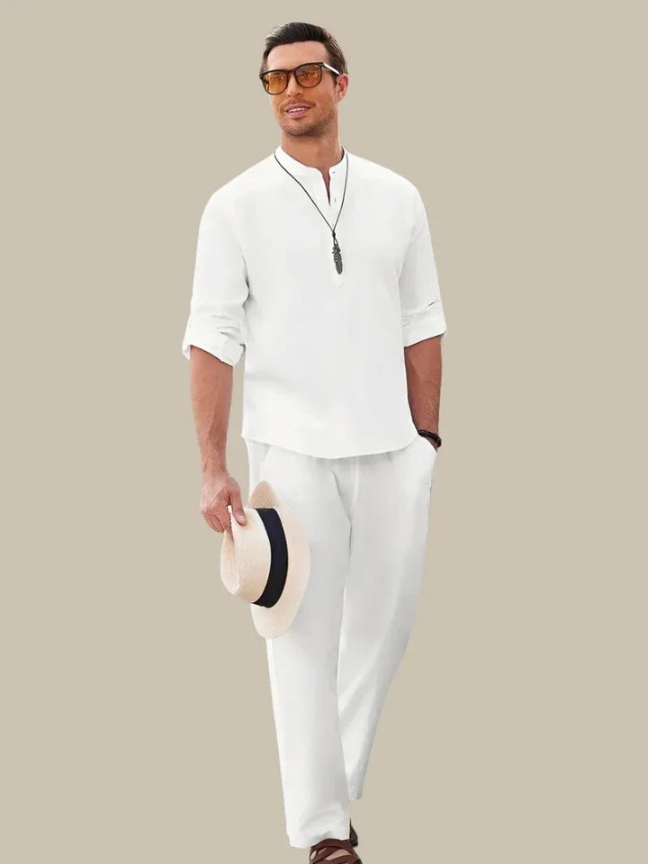 2-piece Men's Set in Italian Linen Cotton