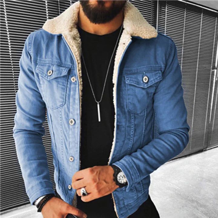 Timeless Denim Jacket with Classic Fit and Urban Cool