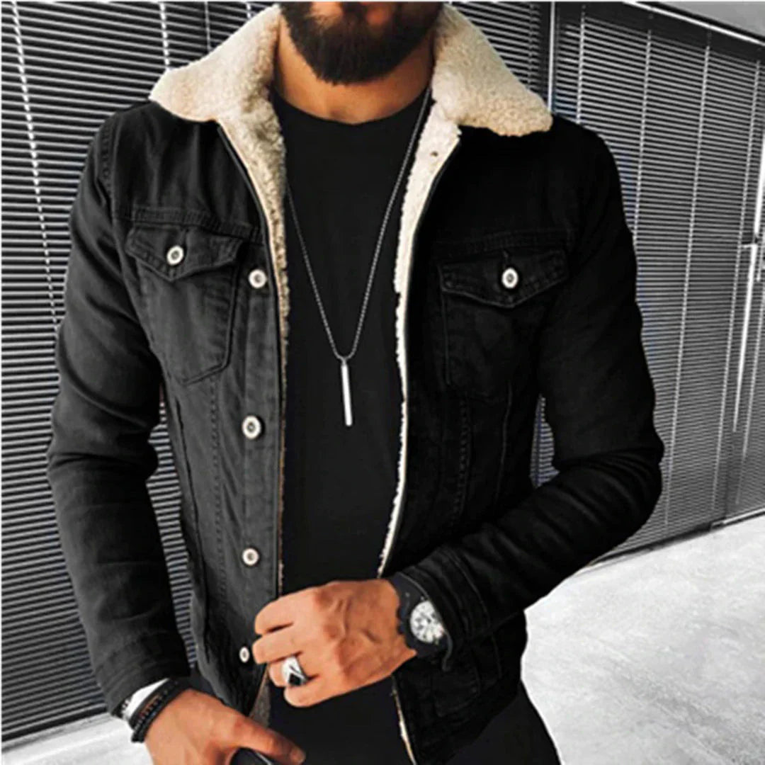 Timeless Denim Jacket with Classic Fit and Urban Cool