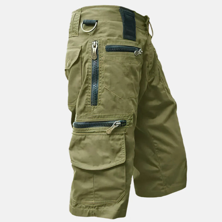 Men’s Utility Cargo Shorts with Knee-Length Fit