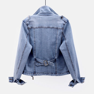 Danvera | Women’s Short Zip-Up Jacket | Washed Effect & Casual Fit