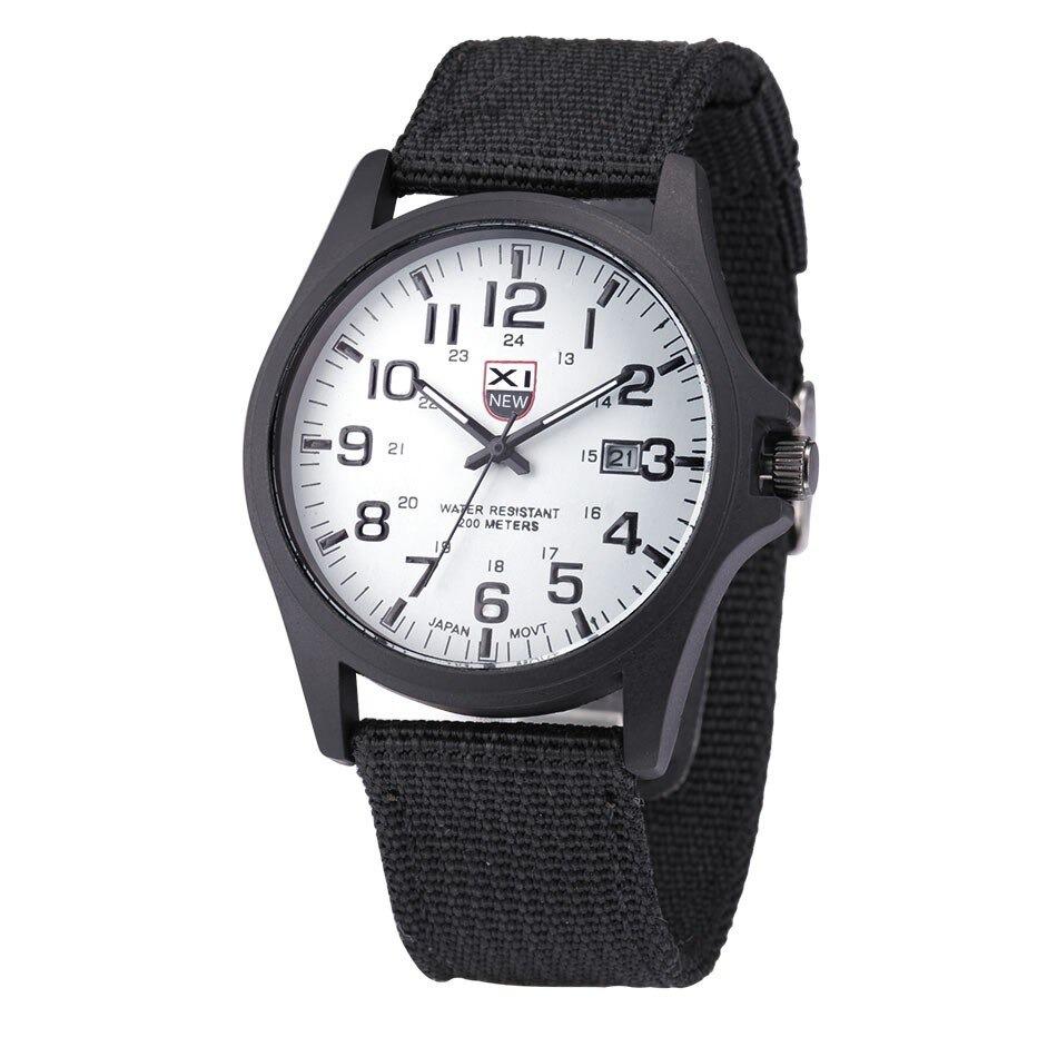 Robust Military-Style Watch with Illuminated Dial
