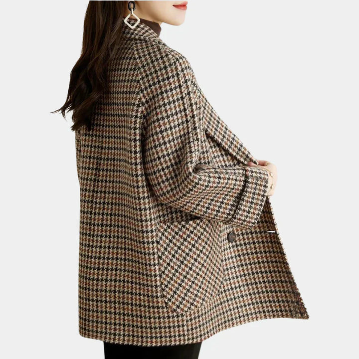 Women’s Coat with Classic Double-Breasted Design