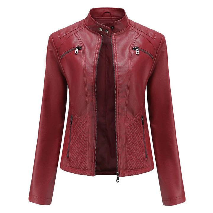 Stylish Faux Leather Women's Jacket