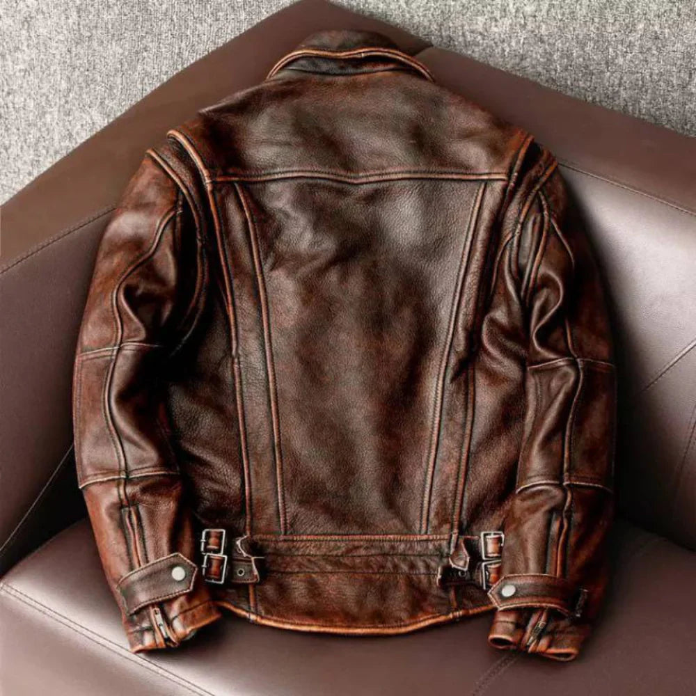 Retro Leather Jacket for Men
