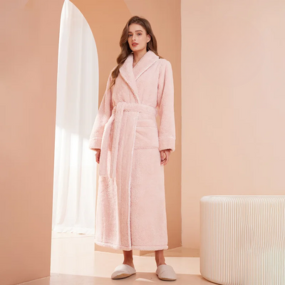 Frenne | Women's Cozy Fit and Comfortable Wrap Design Bathrobe