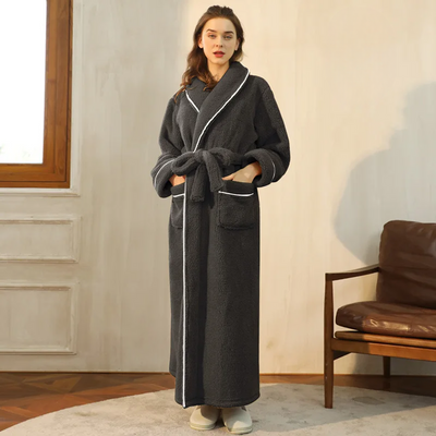 Frenne | Women's Cozy Fit and Comfortable Wrap Design Bathrobe