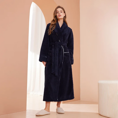 Frenne | Women's Cozy Fit and Comfortable Wrap Design Bathrobe