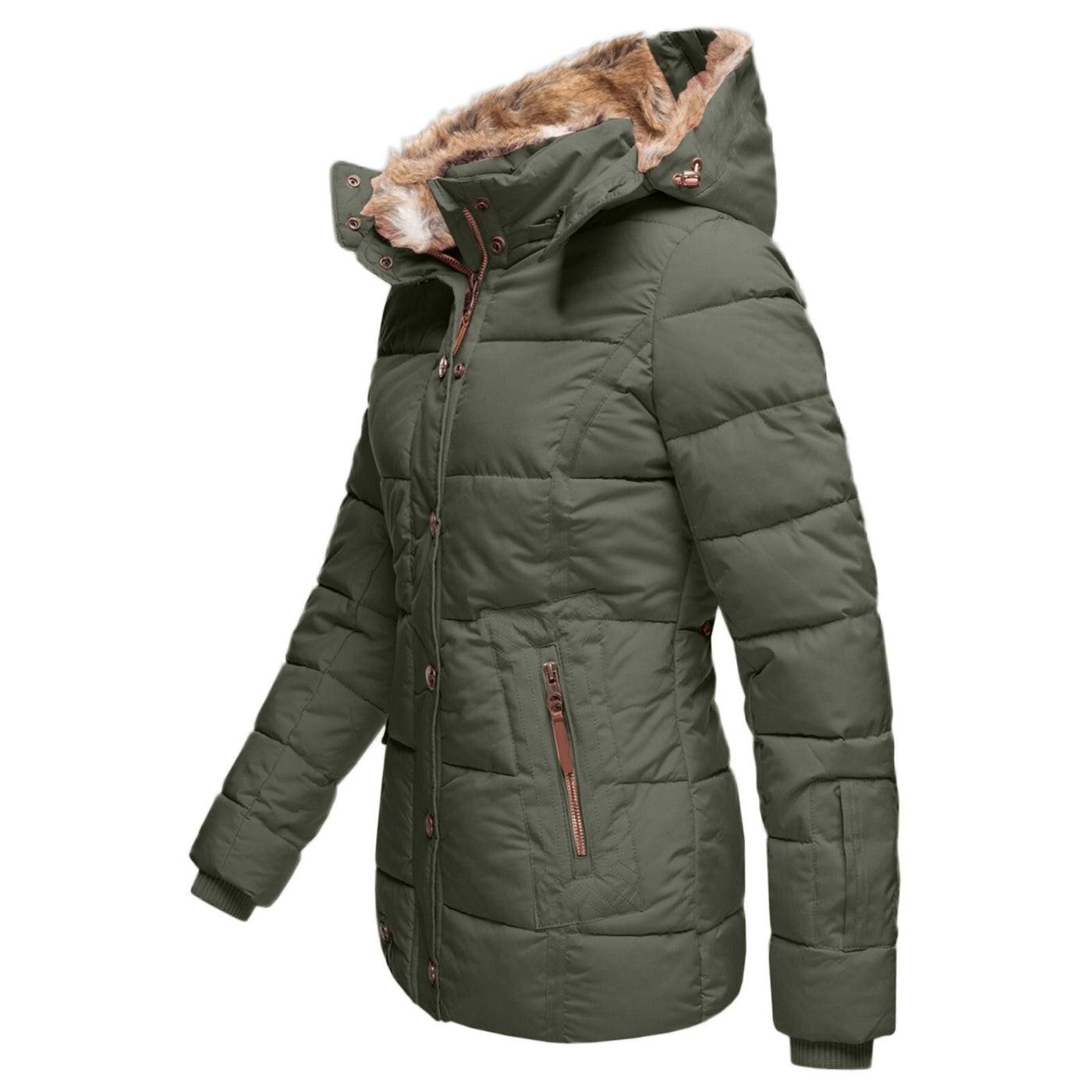 Inna | Stylish Fur-Lined Winter Coat For Women