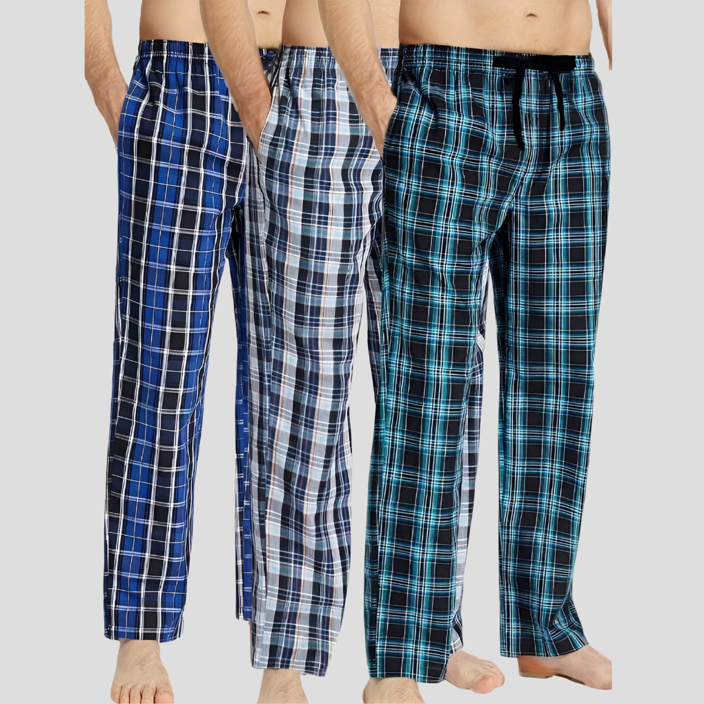 3-Pack Flannel Men's Pyjama Bottoms