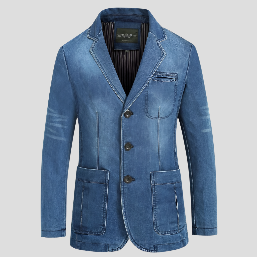Men’s Denim Jacket – Classic Cut with Vintage Edge