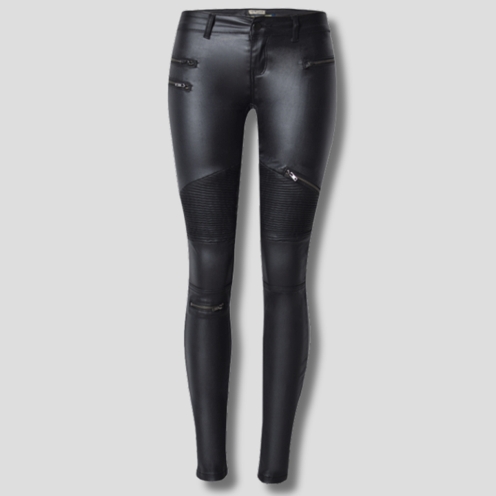 Women’s Faux-Leather Slim Pants