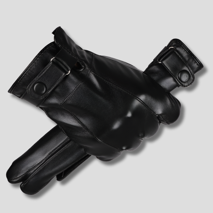 Stylish Leather Winter Gloves
