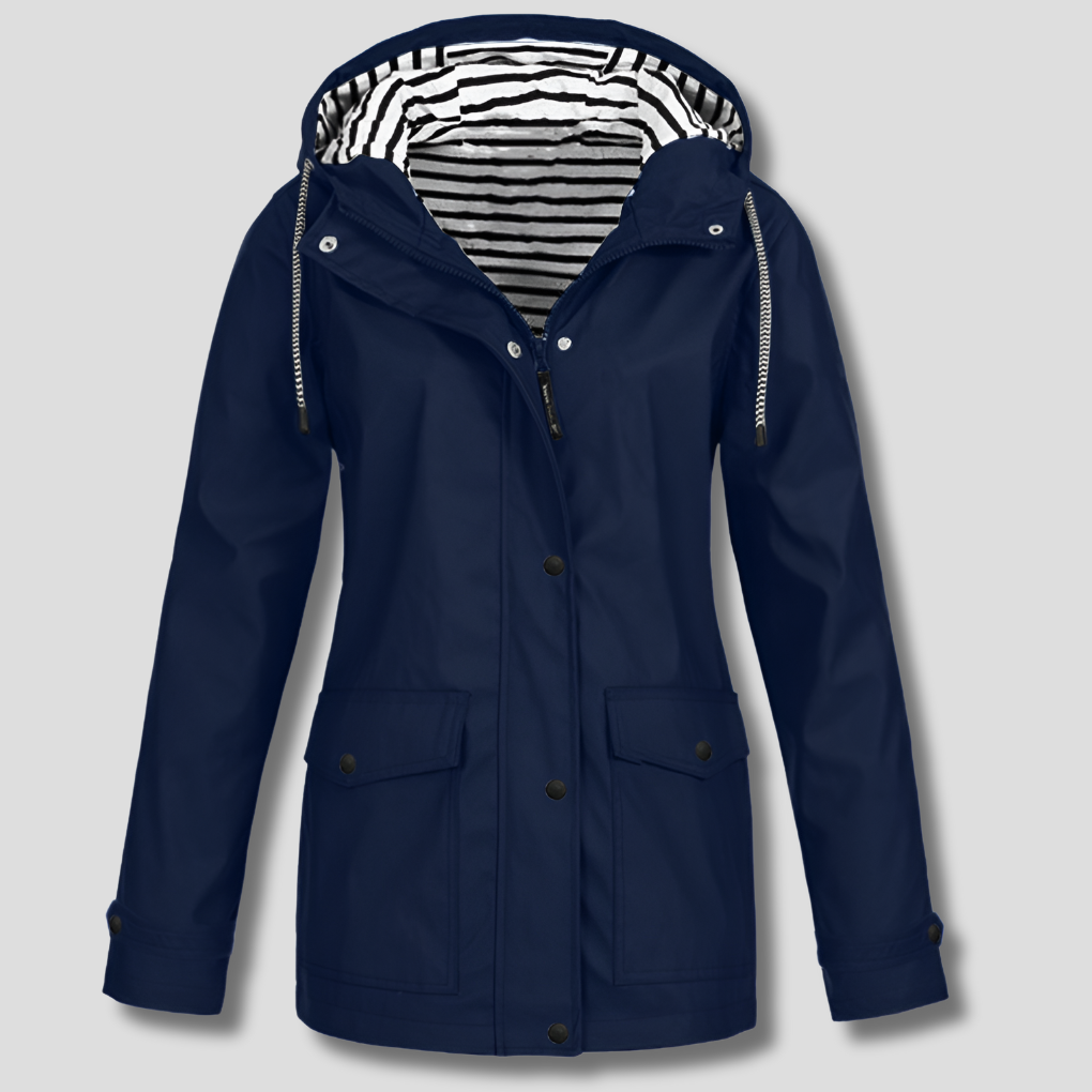 Women’s Water-resistant and Wind-resistant Hooded Jacket