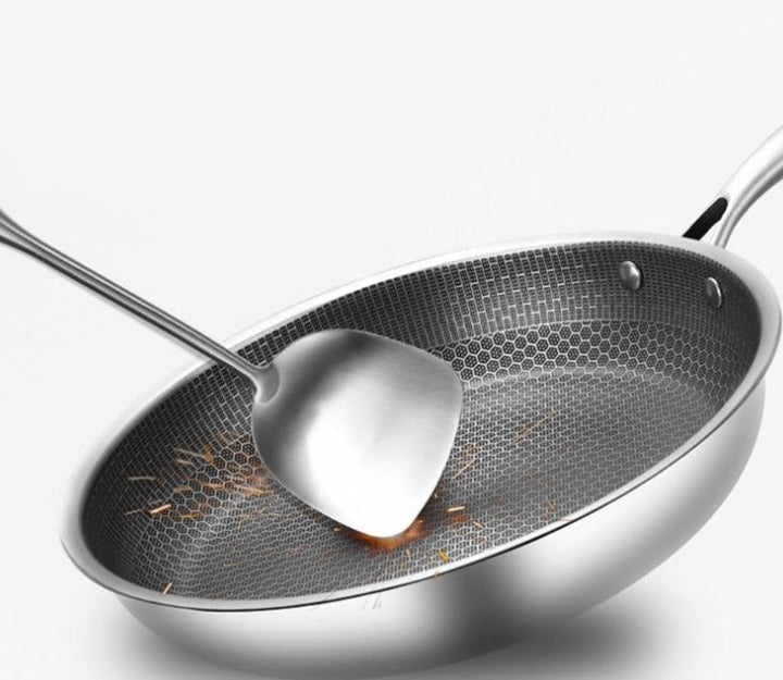 Premium Stainless Steel Non-Stick Pan – Effortless Cooking with Modern Design