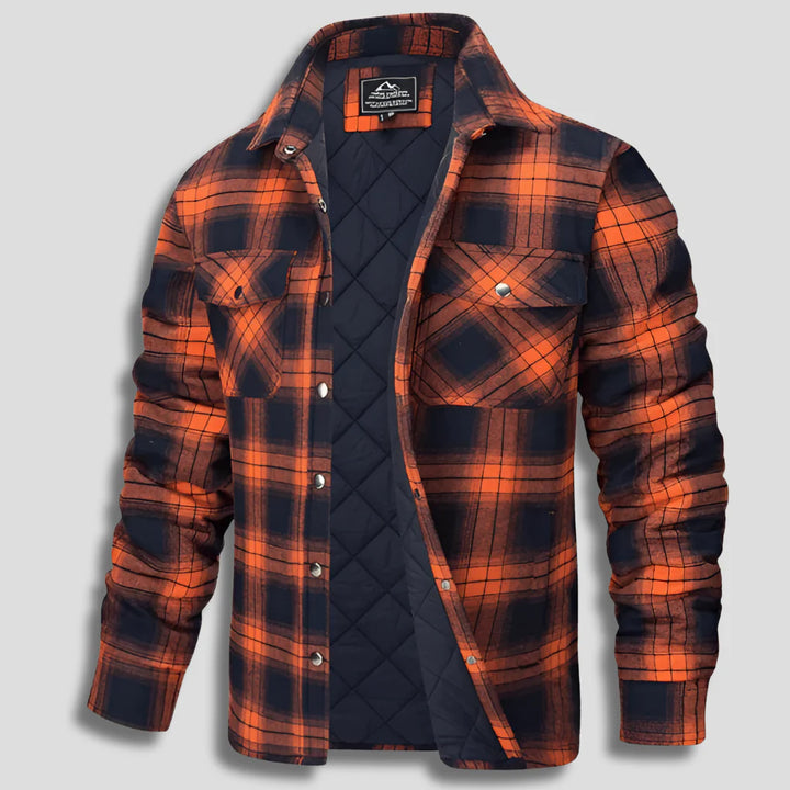 Cotton Checked Flannel Lumberjack Shirt