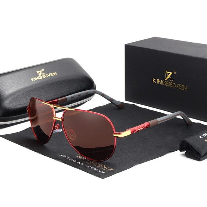 Men's Vintage Aluminum Polarized Sunglasses