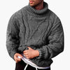 Men’s Turtleneck Sweater – Classic Knit Pullover