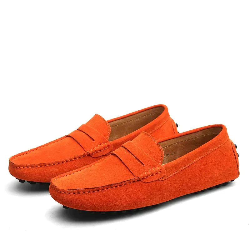Italian-Style Suede Loafers for Men