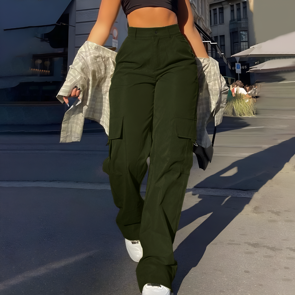 Women’s High Waisted Cargo Pants