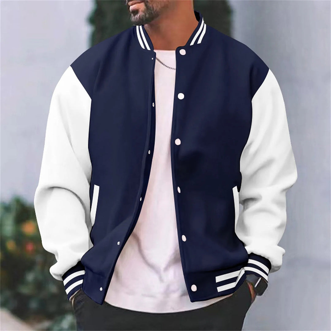 Men's Casual Baseball Jacket for Autumn