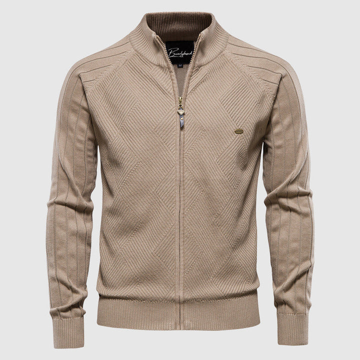 Men’s Full-Zip Cotton Vest – Versatile Layer for Everyday Wear