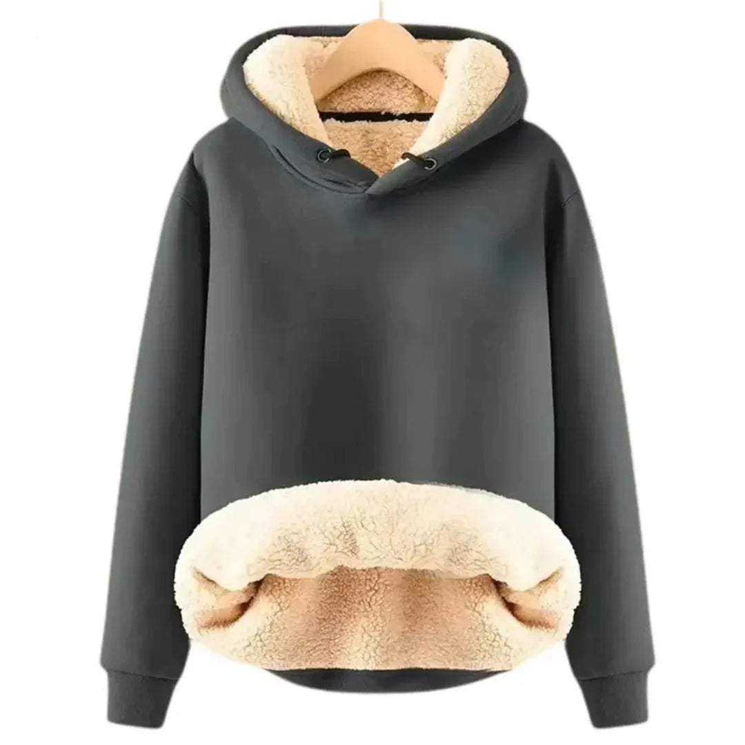 Soft & Warm Women's Hoodie with Cozy Fleece Lining