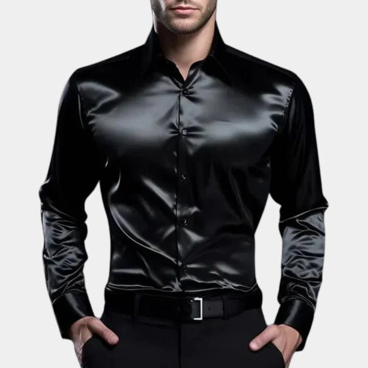 Men's Satin Shirt - Stylish and Versatile for Any Occasion