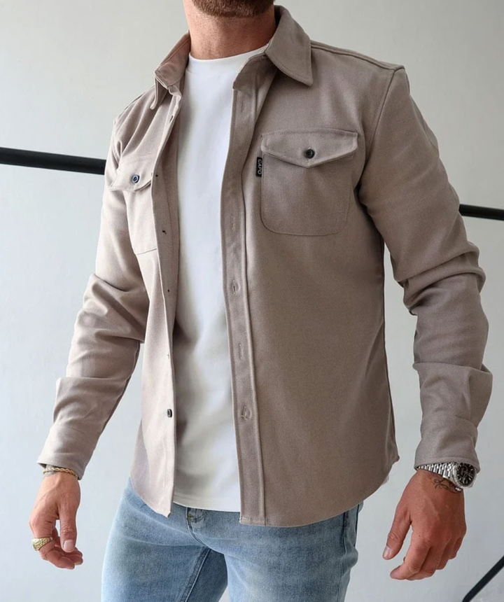 Long sleeve Shirt with Pockets for men