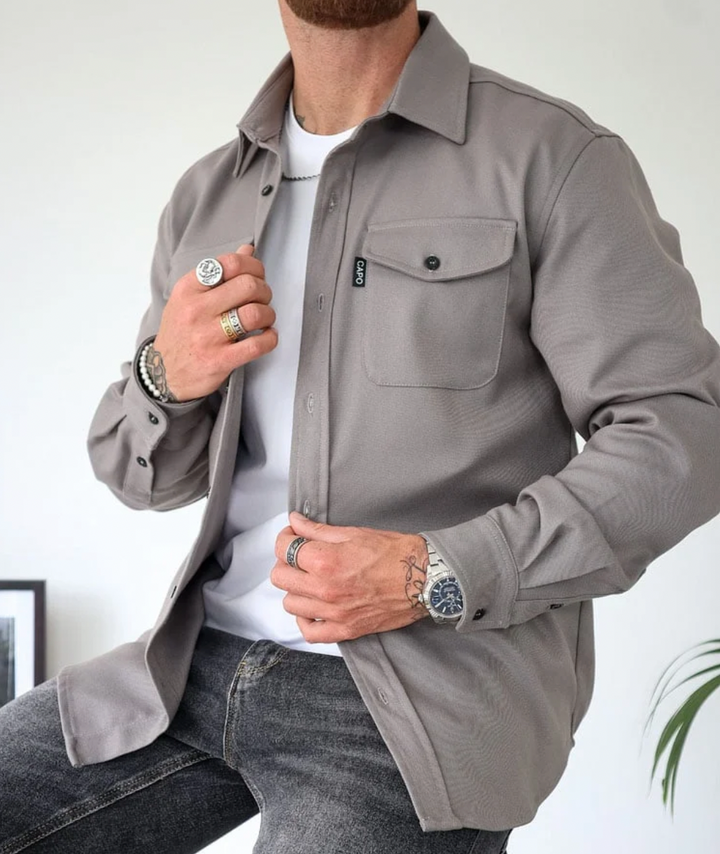 Long sleeve Shirt with Pockets for men