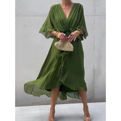 Rosafah | Women's Elegant Chiffon Dress | Midi