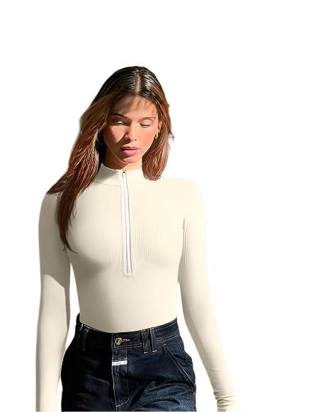 Bernadette | Women's Zipped Swimsuit | Long Sleeves